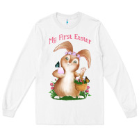 White Babies First Easter Girls Long Sleeve Tee - Jasminsmagicworld