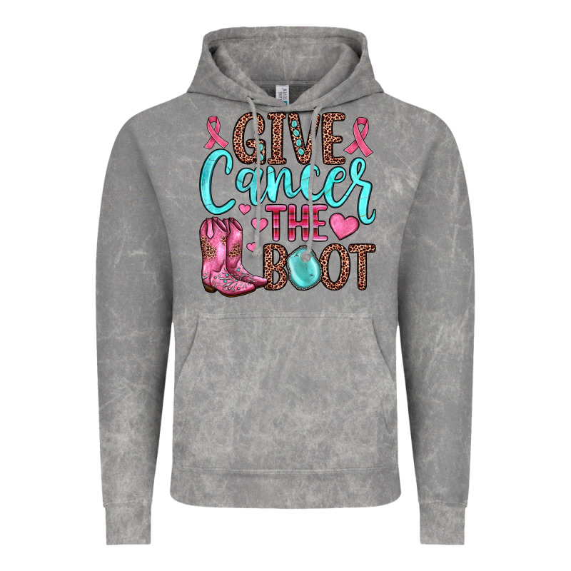 Give Cancer The Boot Vintage Hoodie by JahusDesignShop | Teevron
