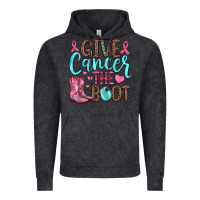 Vintage Black give cancer the boot Vintage Hoodie - JahusDesignShop