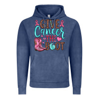 Vintage Denim give cancer the boot Vintage Hoodie - JahusDesignShop