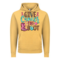 Vintage Mustard give cancer the boot Vintage Hoodie - JahusDesignShop