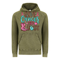 Vintage Olive give cancer the boot Vintage Hoodie - JahusDesignShop