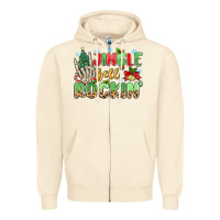 Sandshell jingle bell rockin' Zipper Hoodie - MaliasSmallBusiness