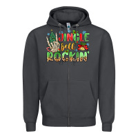 Smoke jingle bell rockin' Zipper Hoodie - MaliasSmallBusiness