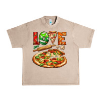 French Oak love pizza Urban Heavy Tee - AdoDesignShop