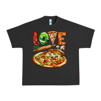 Pigment Black love pizza Urban Heavy Tee - AdoDesignShop