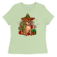Matcha Chihuahua Christmas Ladies Tee - JahusDesignShop