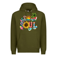Army Green summer soul Premium Hoodie - NancyCooperArtShop