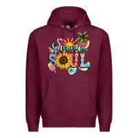 Burgundy summer soul Premium Hoodie - NancyCooperArtShop