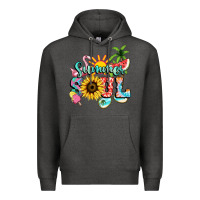 Charcoal Heather summer soul Premium Hoodie - NancyCooperArtShop