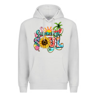 Dove Grey summer soul Premium Hoodie - NancyCooperArtShop