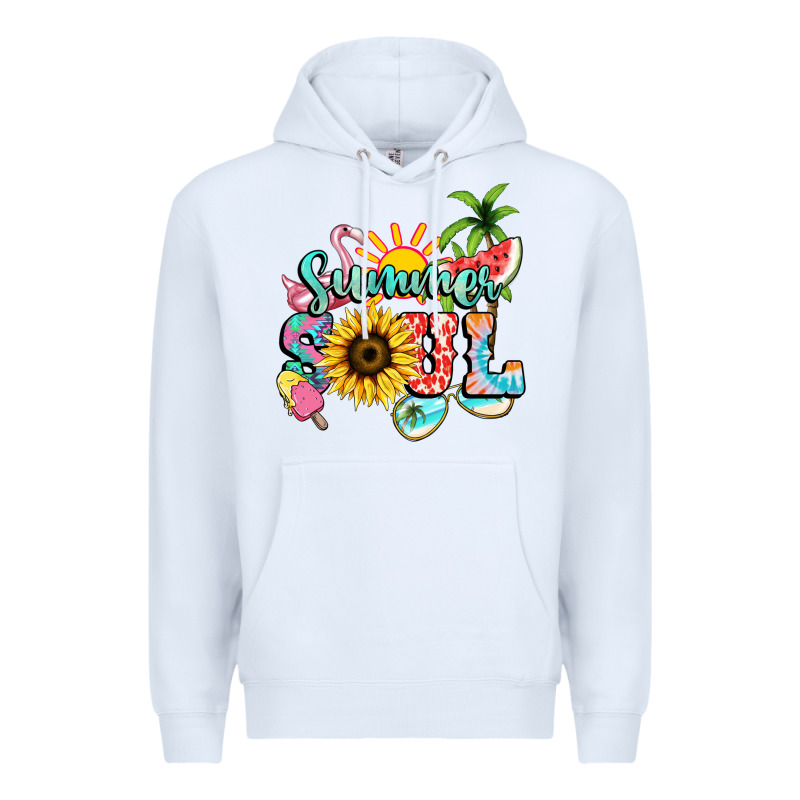 Summer Soul Premium Hoodie by NancyCooperArtShop | Teevron