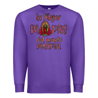 Purple La mejor Madre Del Mundo Mundial Premium Sweatshirt - Bettercallsaul