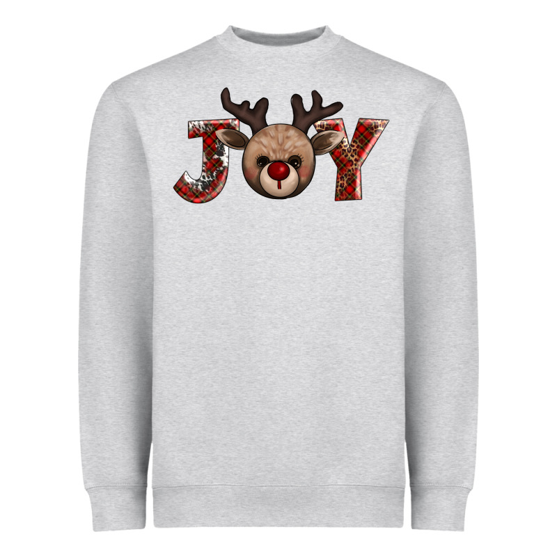 Joy Reindeer Heavyweight Sweatshirt by AdoDesignShop | Teevron