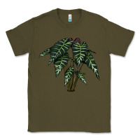 Army Green Amazon Elephant Ear Classic Tee - LillyAllenDesigns