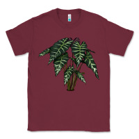 Burgundy Amazon Elephant Ear Classic Tee - LillyAllenDesigns