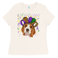 Bone Mardi gras beagle Ladies Tee - RanaPortraitStore
