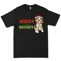 Black merry and bright beagle Premium Tee - RanaPortraitStore