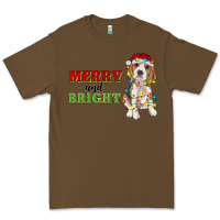 Cacao merry and bright beagle Premium Tee - RanaPortraitStore