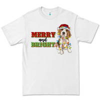 White merry and bright beagle Premium Tee - RanaPortraitStore