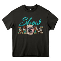 Asphalt show mom aztec cowhide heifer Heavy Core Tee - Artiststas
