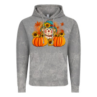 Cloud Rock fall scarecrow with pumpkins Vintage Hoodie - Artiststas