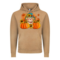Vintage Camel fall scarecrow with pumpkins Vintage Hoodie - Artiststas