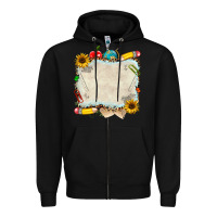 Black school your text here Zipper Hoodie - NancyCooperArtShop