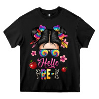 Black hello pre k Heavy Core Tee - texasbilliewilder
