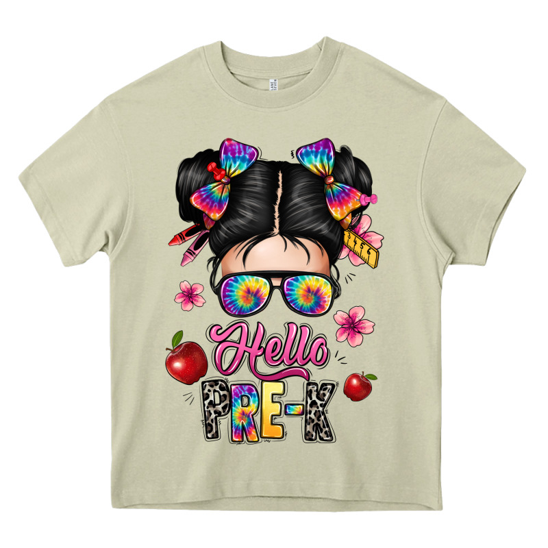 Hello Pre K Heavy Core Tee by texasbilliewilder | Teevron