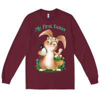 Burgundy Babies First Easter Boys Long Sleeve Tee - Jasminsmagicworld