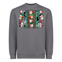 Storm baseball serape cowhide turquoise leopard glitter  brushstrokes Heavyweight Sweatshirt - Artiststas