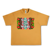 Peanut Butter teach love inspire brushstroke with  and pen leopard Urban Heavy Tee - Artiststas