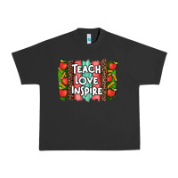 Pigment Black teach love inspire brushstroke with  and pen leopard Urban Heavy Tee - Artiststas