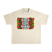 Sandshell teach love inspire brushstroke with  and pen leopard Urban Heavy Tee - Artiststas