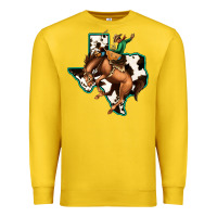 Lemon Cowhide Texas Map Rodeo Cowboy Premium Sweatshirt - Bettercallsaul