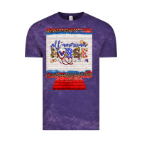 Cloud Purple all american nurse 12 oz regular can cooler Vintage Tee - Artiststas