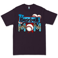 Plum baseball mom with leopard Premium Tee - Zillion Design Studio