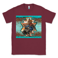 Burgundy western rodeo bullfighter Aztec leopard turquoise Classic Tee - BarkalooDesign