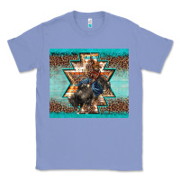 Colony Blue western rodeo bullfighter Aztec leopard turquoise Classic Tee - BarkalooDesign