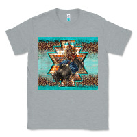 Heather Grey western rodeo bullfighter Aztec leopard turquoise Classic Tee - BarkalooDesign