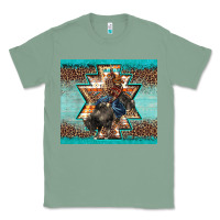 Sage western rodeo bullfighter Aztec leopard turquoise Classic Tee - BarkalooDesign