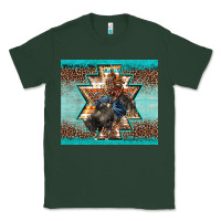 Sports Green western rodeo bullfighter Aztec leopard turquoise Classic Tee - BarkalooDesign