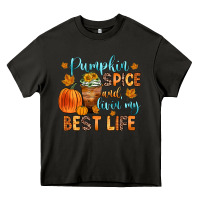 Asphalt pumpkin spice and livin  my best life Heavy Core Tee - Zillion Design Studio