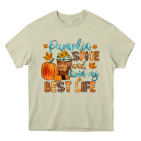 Mossy pumpkin spice and livin  my best life Heavy Core Tee - Zillion Design Studio