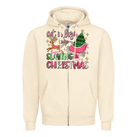 Sandshell get in loser we're slaying christmas Zipper Hoodie - MaliasSmallBusiness