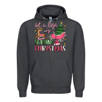 Smoke get in loser we're slaying christmas Zipper Hoodie - MaliasSmallBusiness
