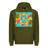 Army Green summer Premium Hoodie - NancyCooperArtShop