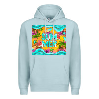 Blue Mist summer Premium Hoodie - NancyCooperArtShop