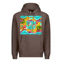 Coffee summer Premium Hoodie - NancyCooperArtShop